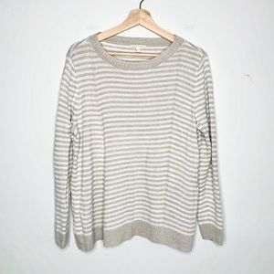 Eileen Fisher Long Sleeve Striped Linen Top